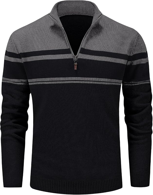 MAGCOMSEN Striped Quarter Zip