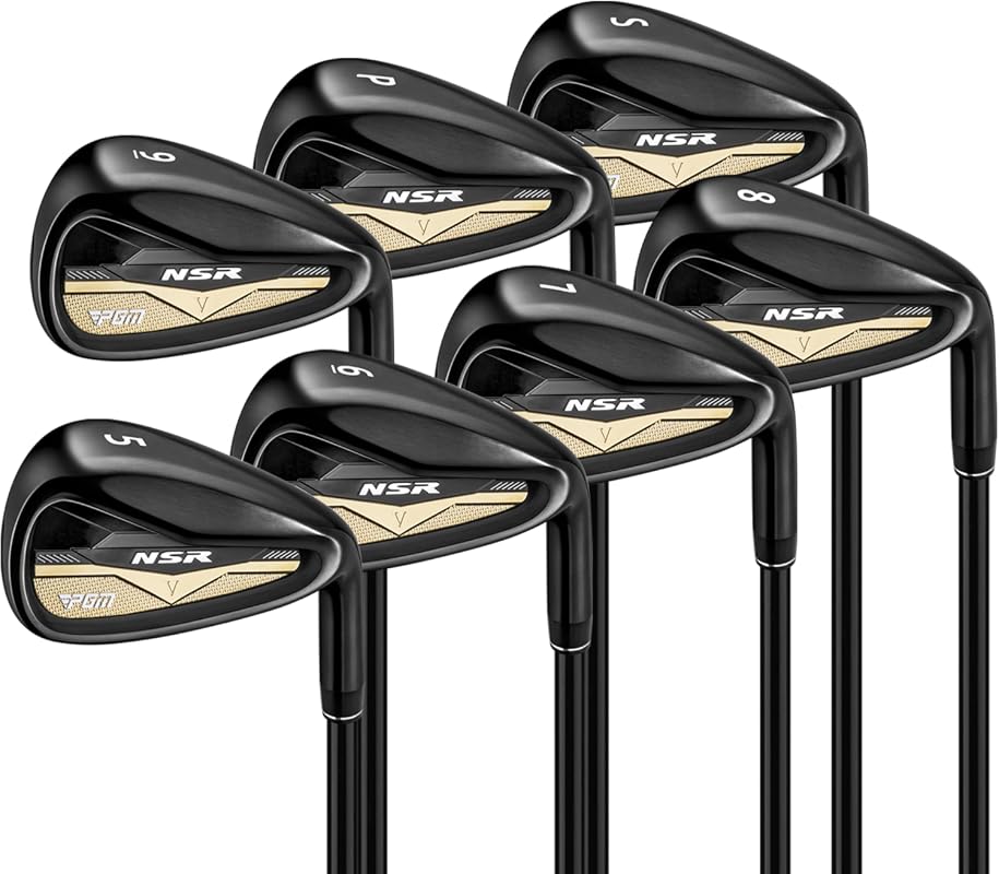 PGM NSR V Men’s Stainless Steel Iron Set 5-PW Graphite Shafts for High