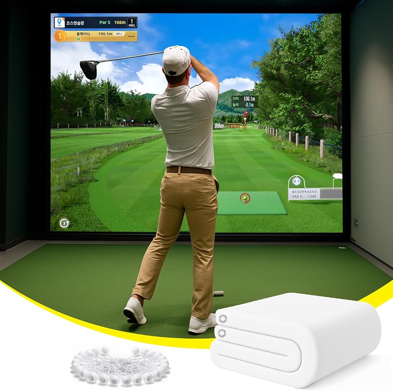 Golf Simulator 3D Air Mesh Screen