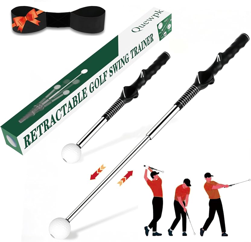 Retractable Golf Swing Training Aid
