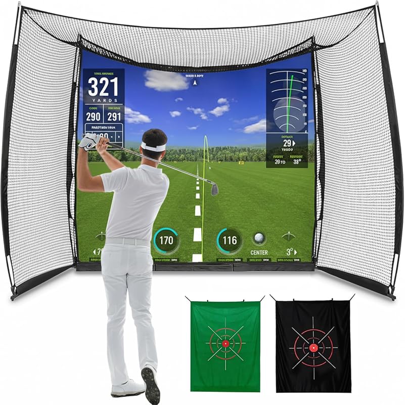 Golf Simulator Hitting Cage