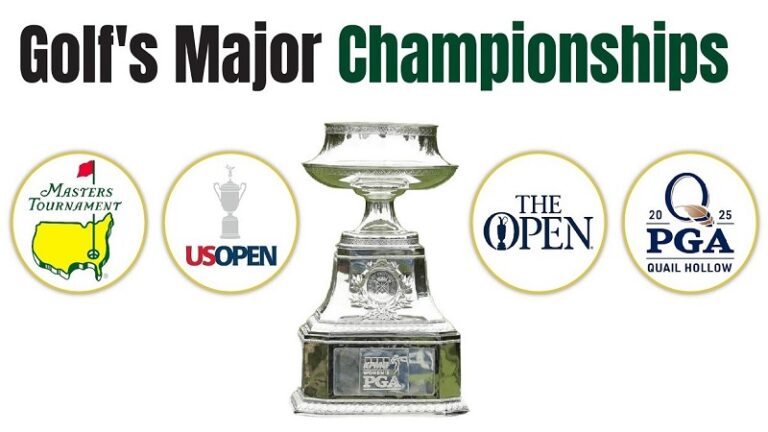 when are the 4 major golf tournaments