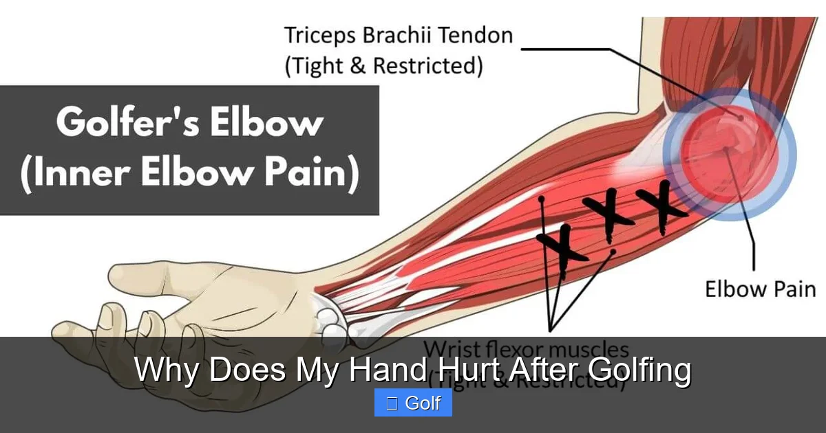 Why Does My Hand Hurt After Golfing
