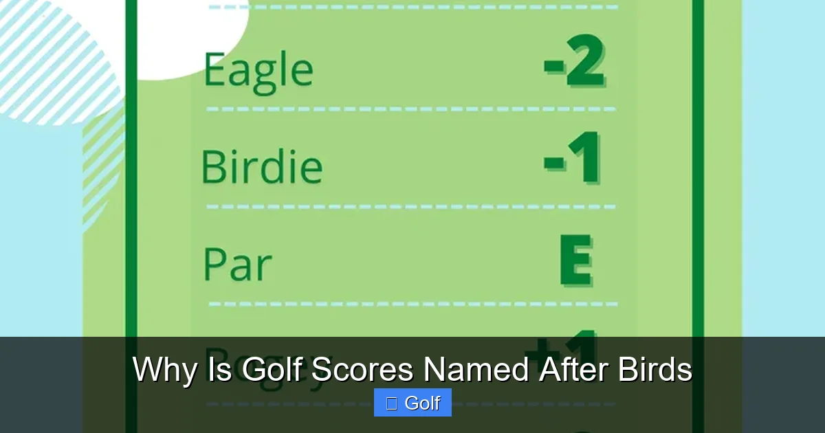 why is golf scores named after birds