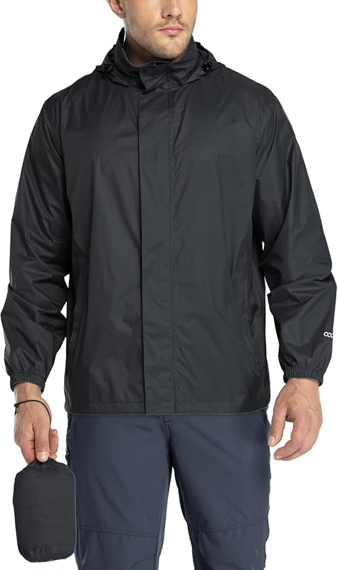 33,000ft Packable Men's Rain Jacket