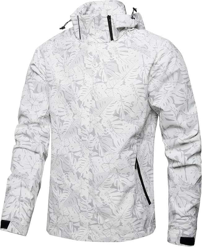 Men's Lightweight Waterproof Hooded Rain Jacket