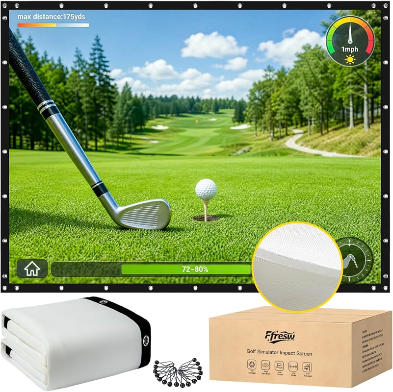 Golf Simulator Triple Layer Screen