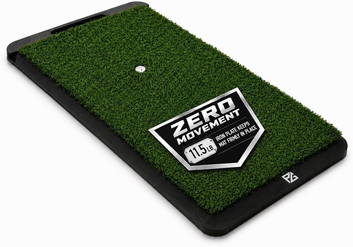 Palladium 2'x1' Heavy Duty Golf Hitting Mat with Non-Slip Turf for Ind