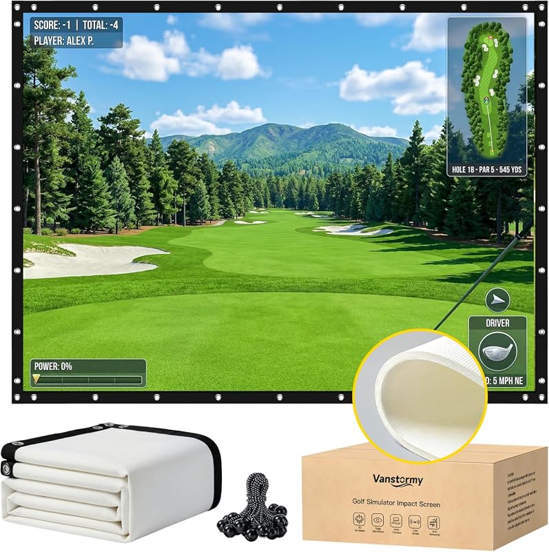 Golf Simulator 3-Layer Impact Screen