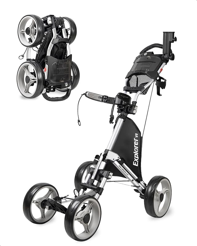 CaddyTek SuperLite 4-Wheel Golf Push Cart