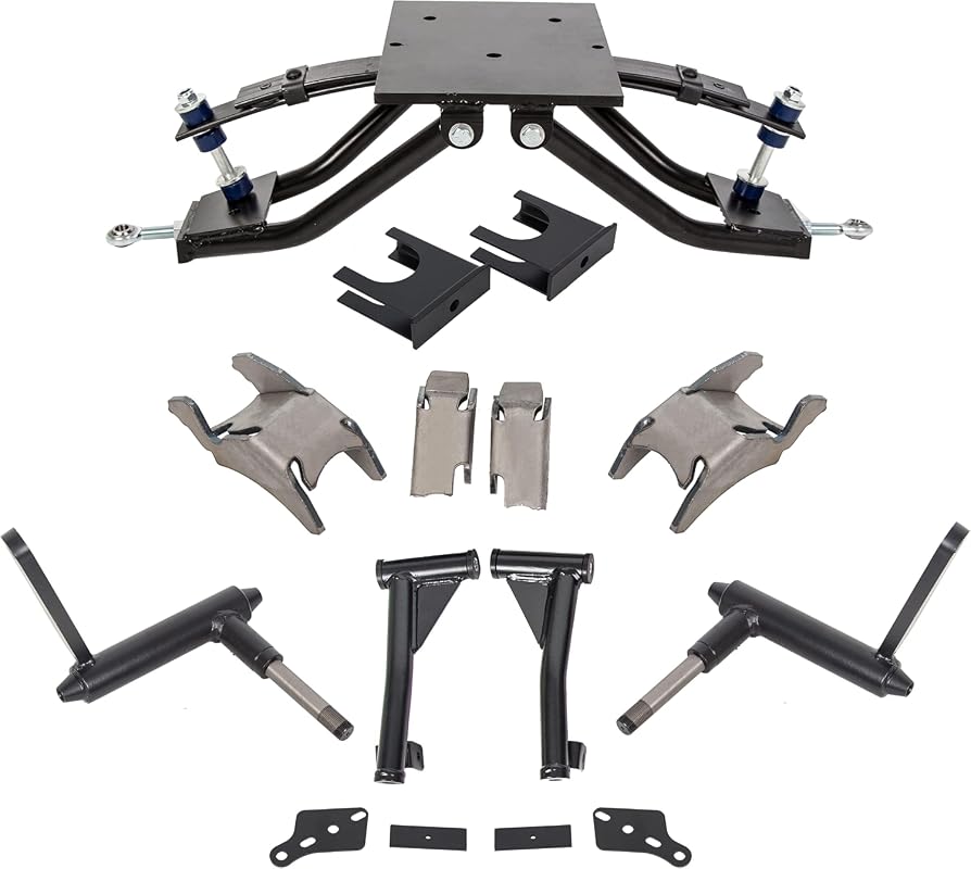 ECOTRIC 6 Inch Double A-Arm Golf Cart Lift Kit for 1982-2003 Club Car 