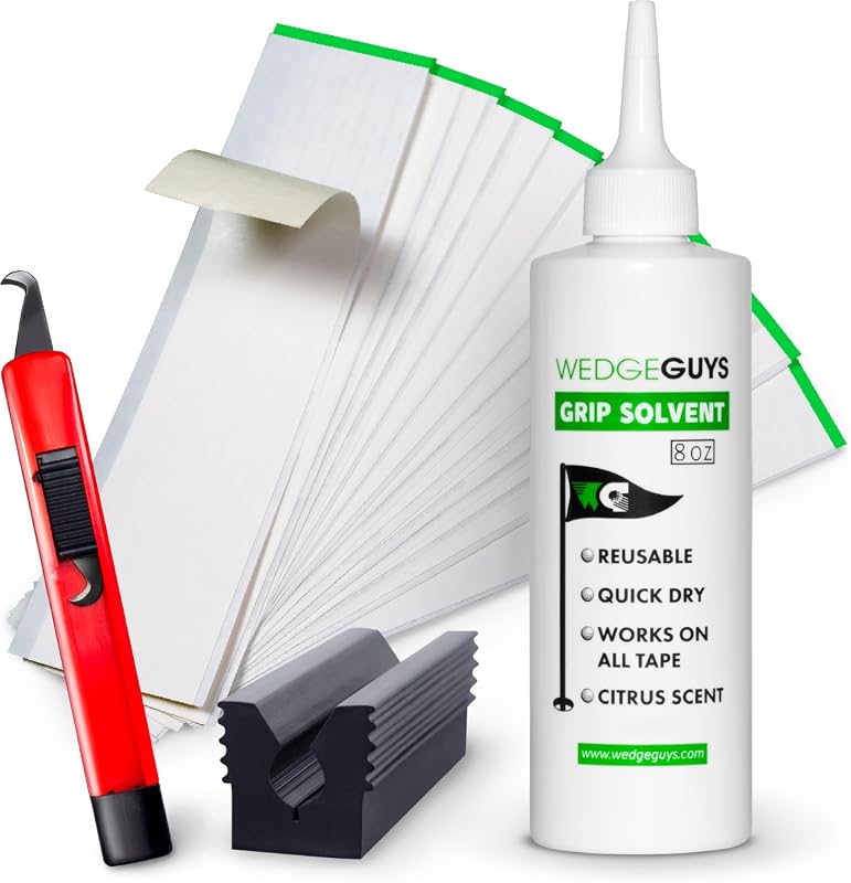 Wedge Guys Professional Golf Club Regripping Kit with Solvent, Grip Ta