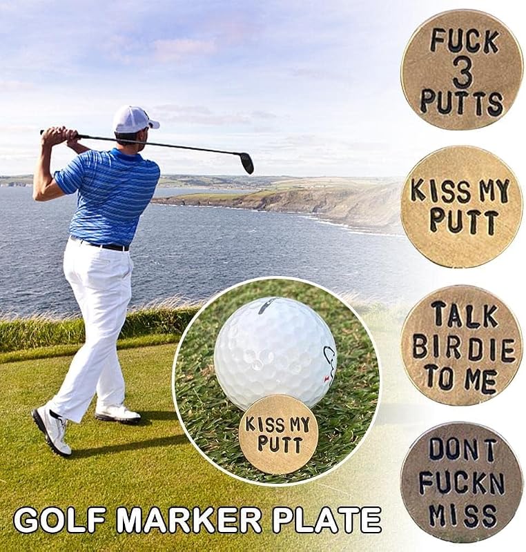 Jowxsx Funny Golf Ball Markers